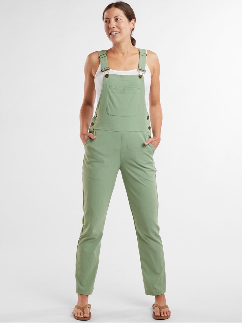 Wild Rye Sage Green Women's Overalls size 6